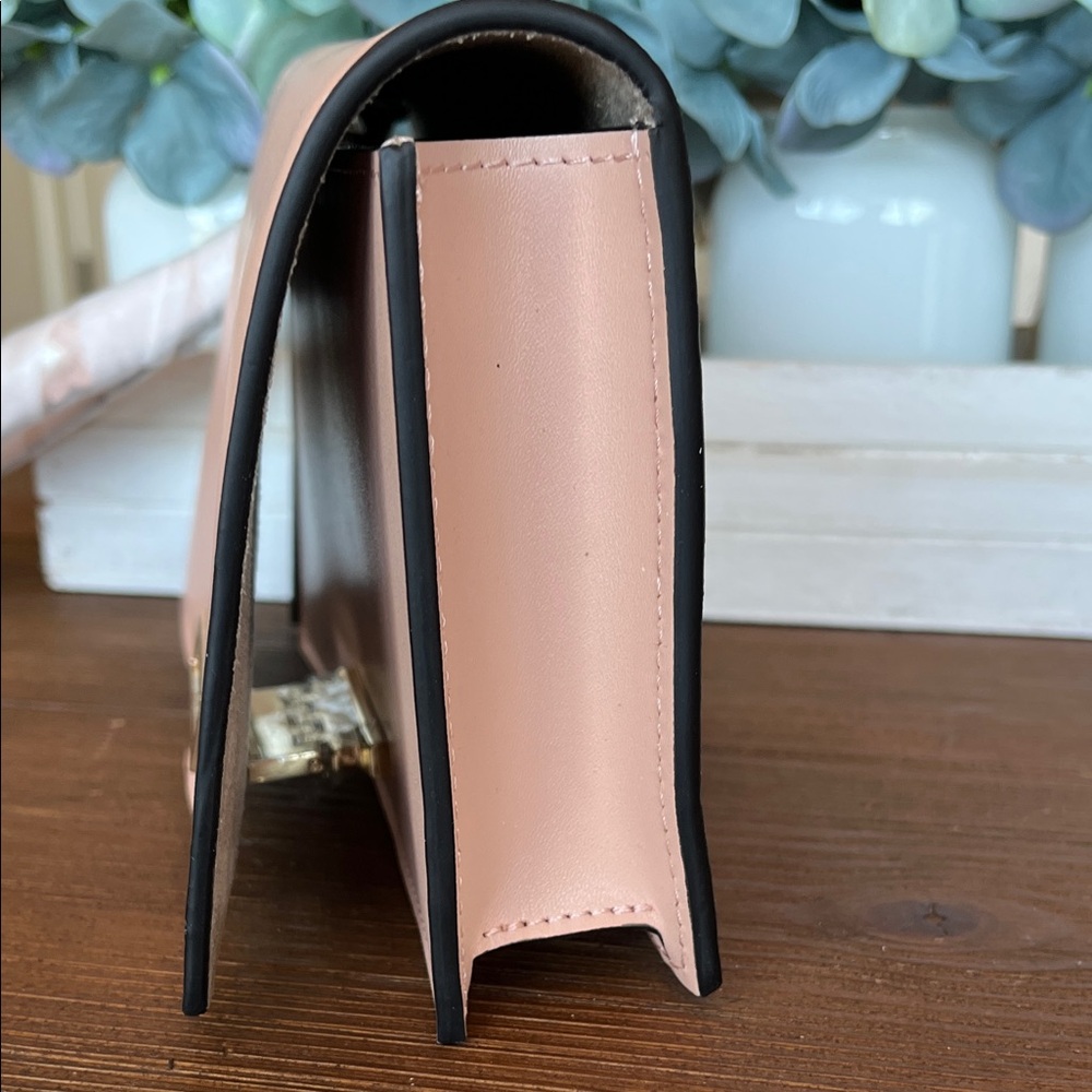 NWT ZAC Zac Posen Earthette Blush Pink Clutch - Picture 10 of 11